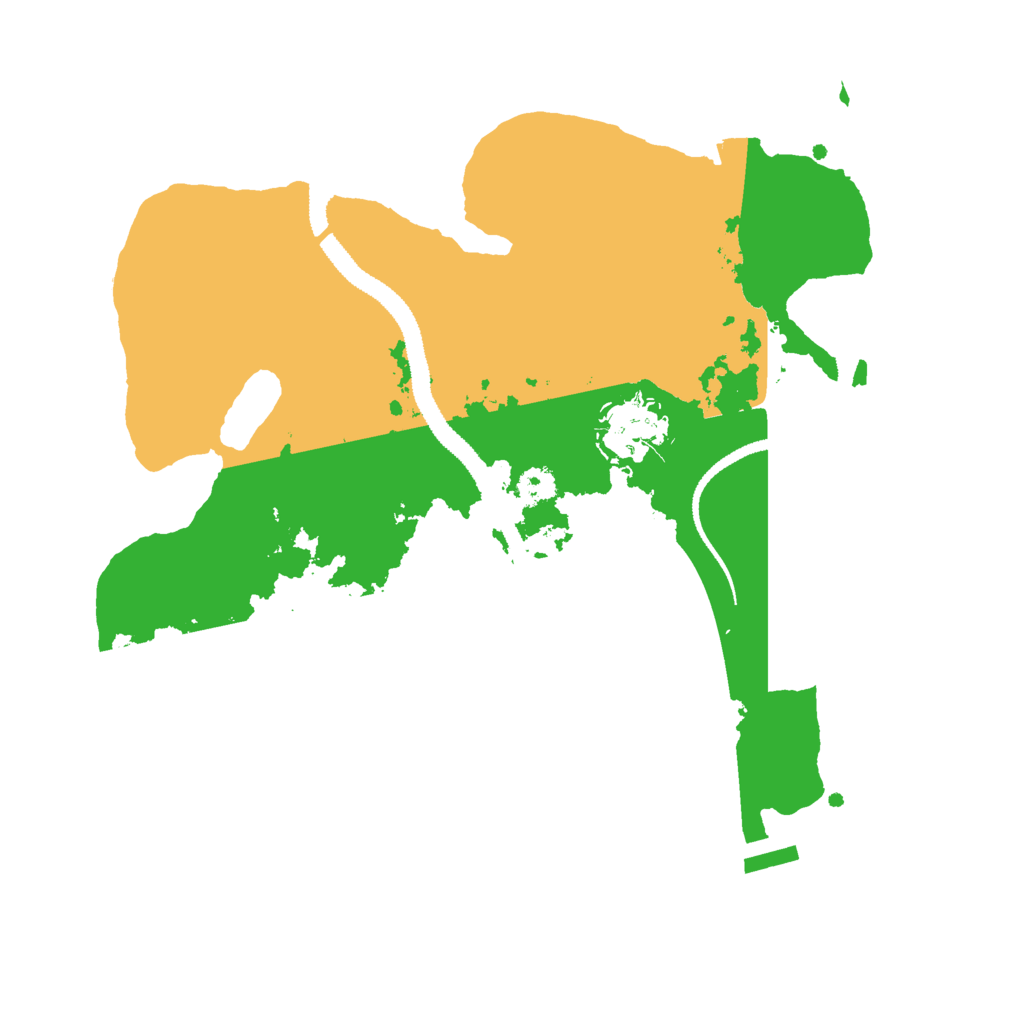 Biome Rust Map: Procedural Map, Size: 2750, Seed: 7183