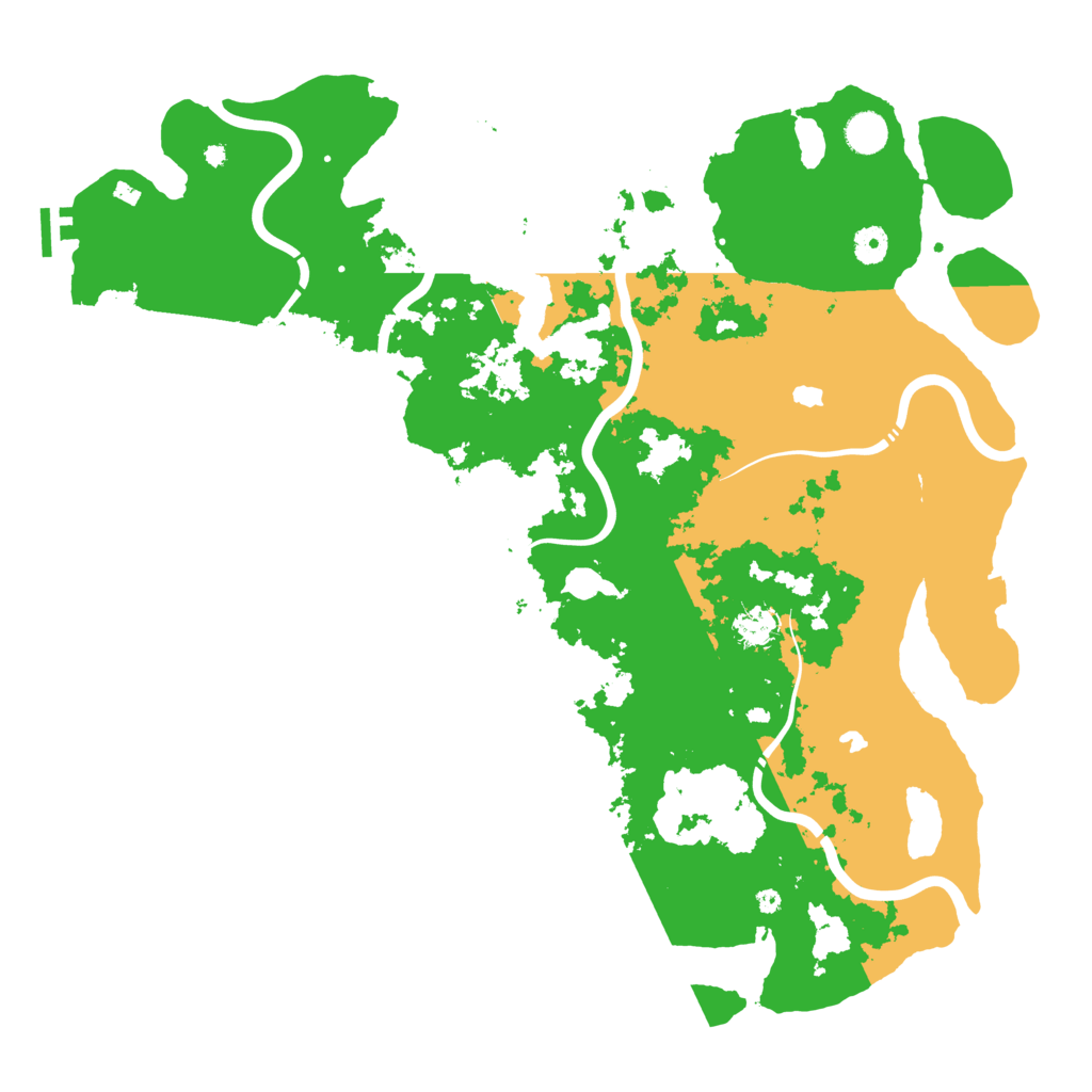 Biome Rust Map: Procedural Map, Size: 4500, Seed: 2105327086