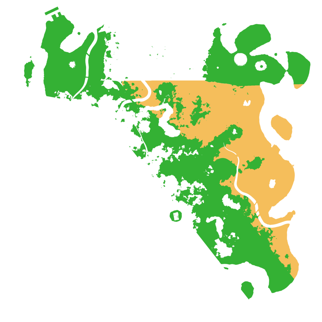 Biome Rust Map: Procedural Map, Size: 4500, Seed: 25145