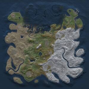 Thumbnail Rust Map: Procedural Map, Size: 4250, Seed: 1358339627, 19 Monuments