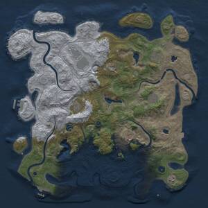 Thumbnail Rust Map: Procedural Map, Size: 4500, Seed: 612352, 15 Monuments