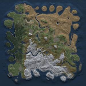 Thumbnail Rust Map: Procedural Map, Size: 4500, Seed: 938350222, 17 Monuments
