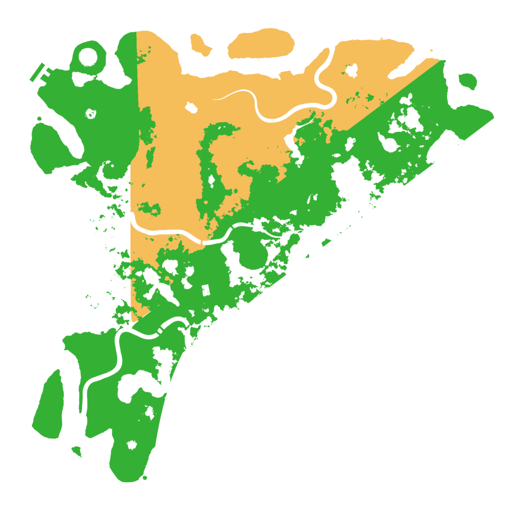 Biome Rust Map: Procedural Map, Size: 5000, Seed: 39263212