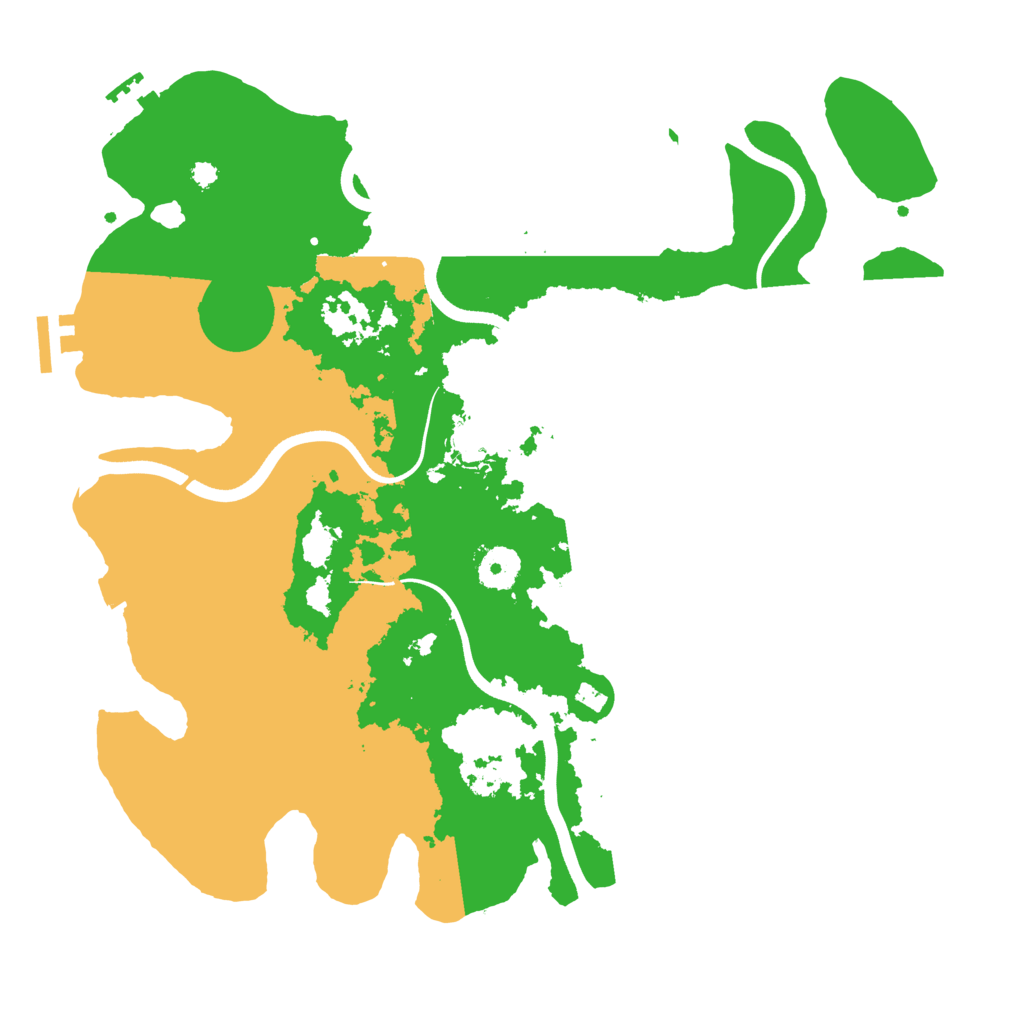 Biome Rust Map: Procedural Map, Size: 3650, Seed: 51738432