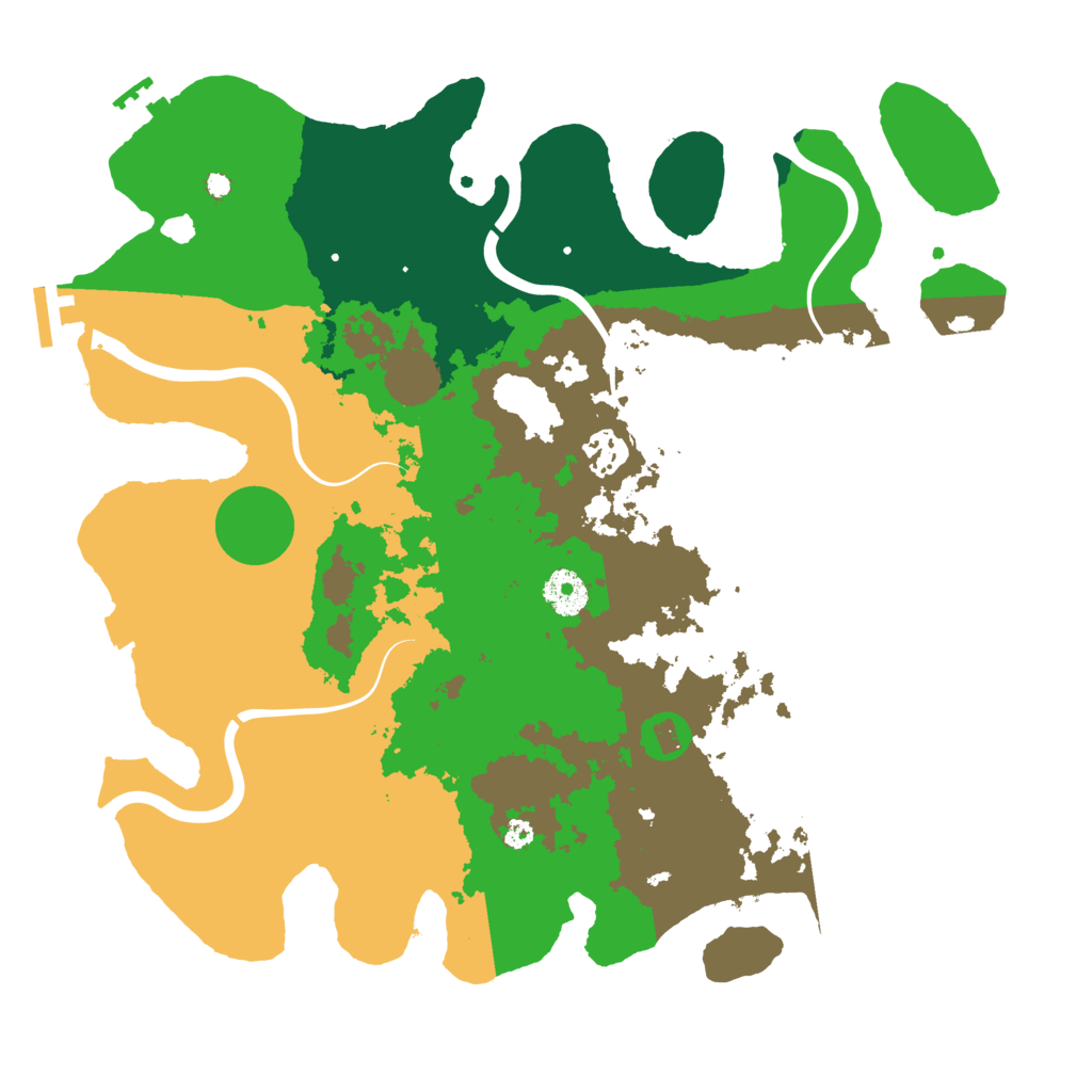 Biome Rust Map: Procedural Map, Size: 3650, Seed: 51738432