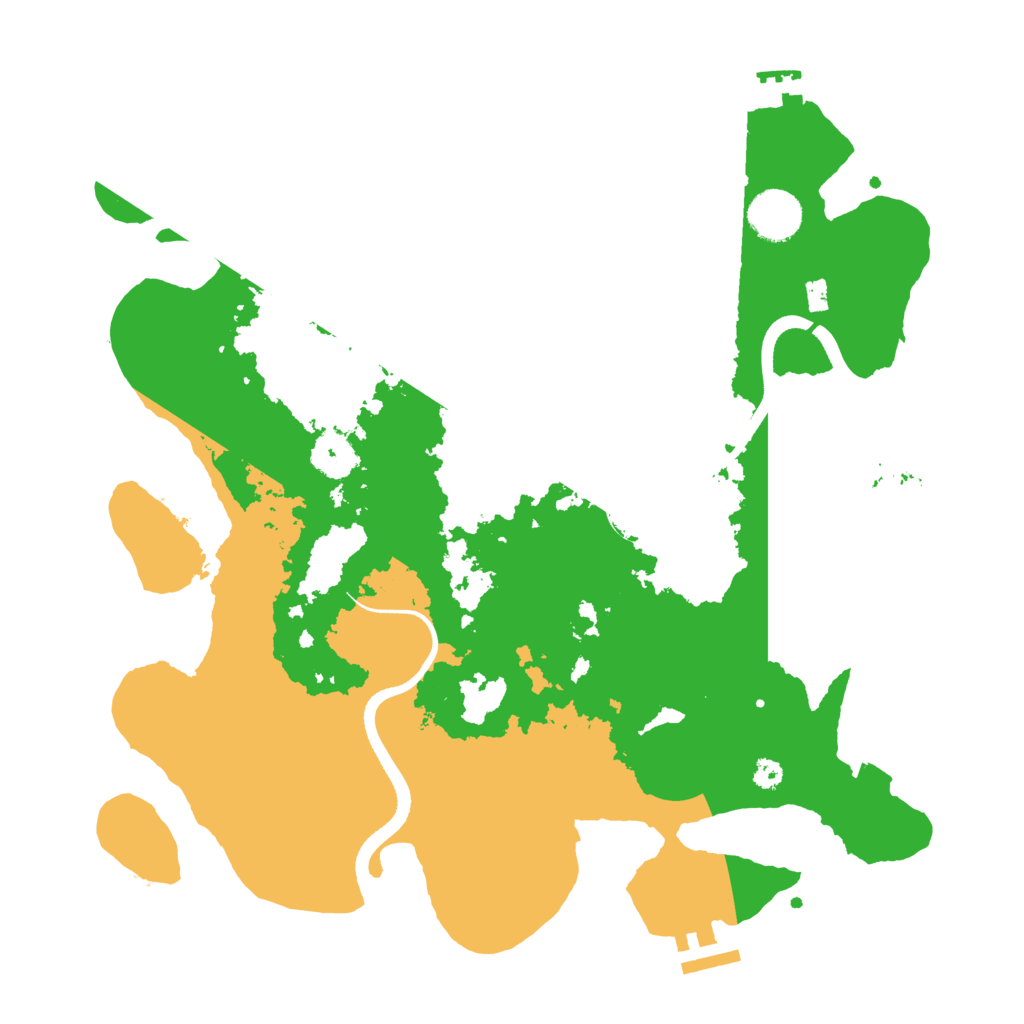 Biome Rust Map: Procedural Map, Size: 3500, Seed: 672555520