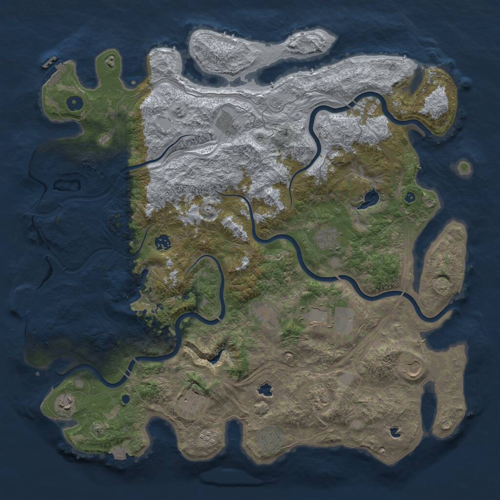 Rust Map: Procedural Map, Size: 4750, Seed: 191218398, 17 Monuments