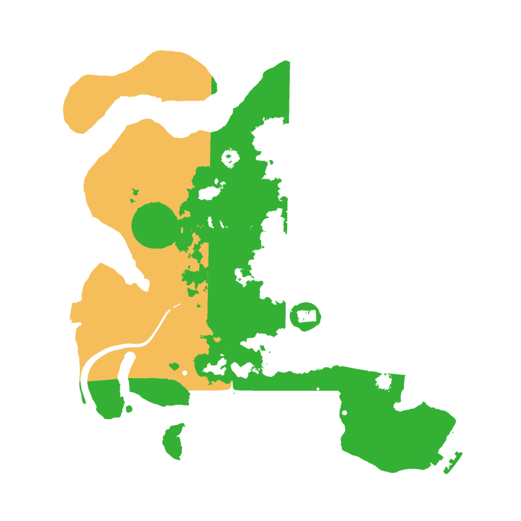 Biome Rust Map: Procedural Map, Size: 3000, Seed: 949215512