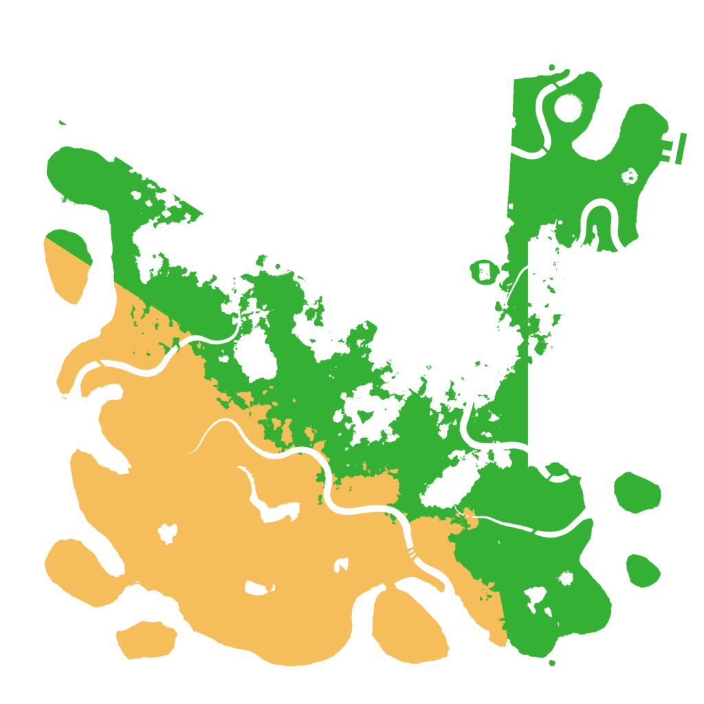 Biome Rust Map: Procedural Map, Size: 4500, Seed: 2140012376