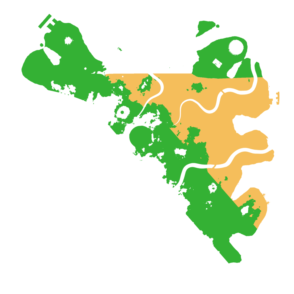 Biome Rust Map: Procedural Map, Size: 3500, Seed: 704295009