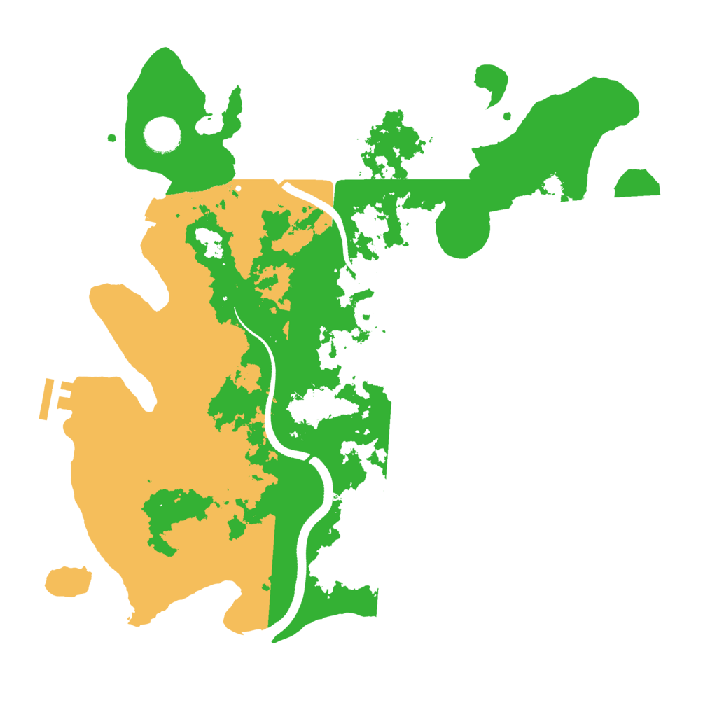 Biome Rust Map: Procedural Map, Size: 3500, Seed: 2099314579