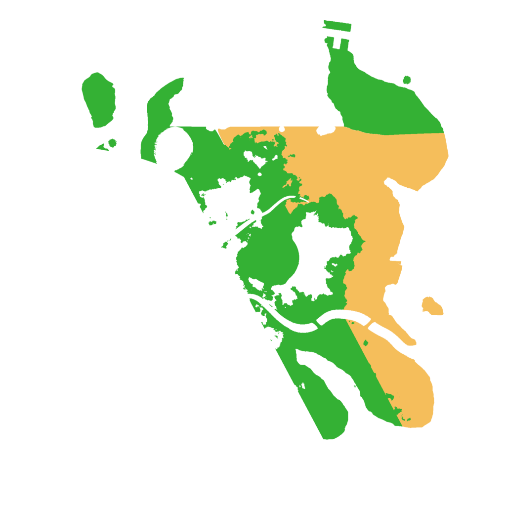 Biome Rust Map: Procedural Map, Size: 2500, Seed: 27353363