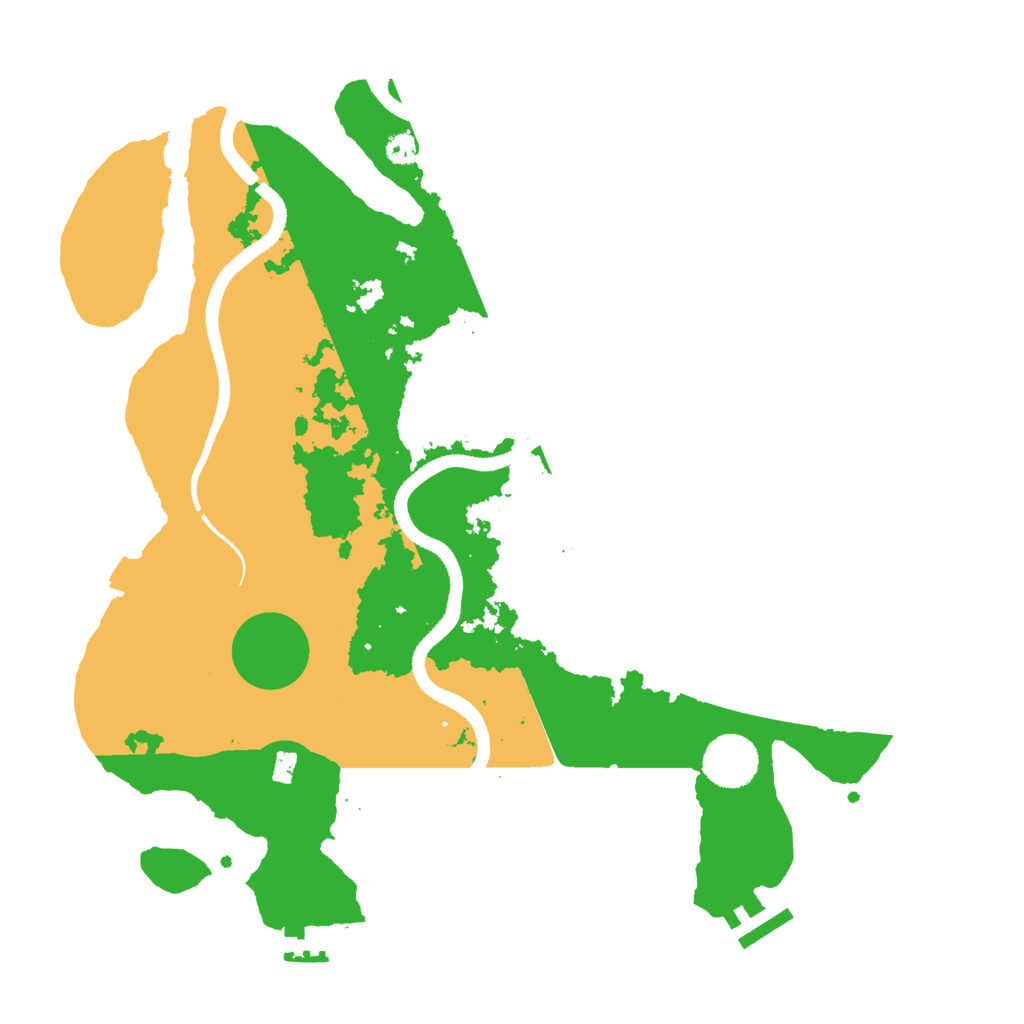 Biome Rust Map: Procedural Map, Size: 3500, Seed: 1672279238