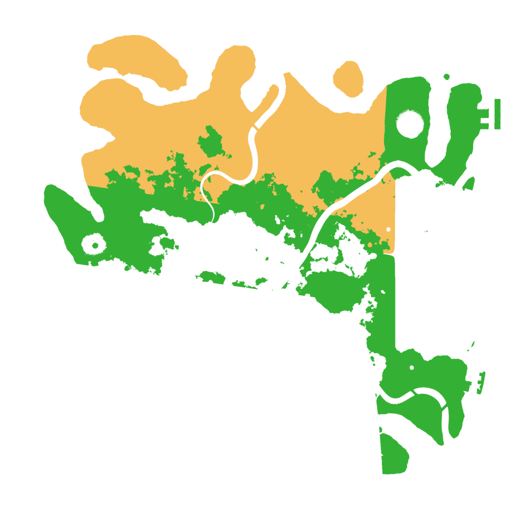 Biome Rust Map: Procedural Map, Size: 3500, Seed: 155048920