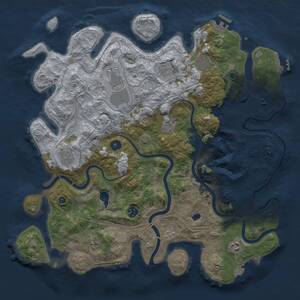 Thumbnail Rust Map: Procedural Map, Size: 4250, Seed: 349250288, 15 Monuments