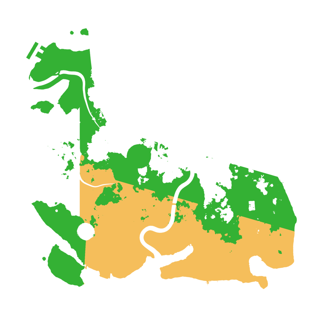 Biome Rust Map: Procedural Map, Size: 3500, Seed: 920477737
