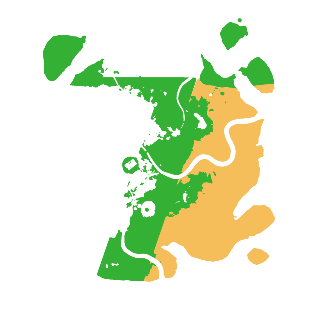 Biome Rust Map: Procedural Map, Size: 3000, Seed: 31584369