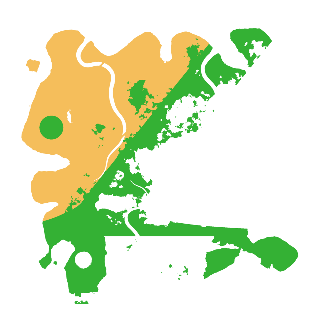 Biome Rust Map: Procedural Map, Size: 3500, Seed: 1221541074