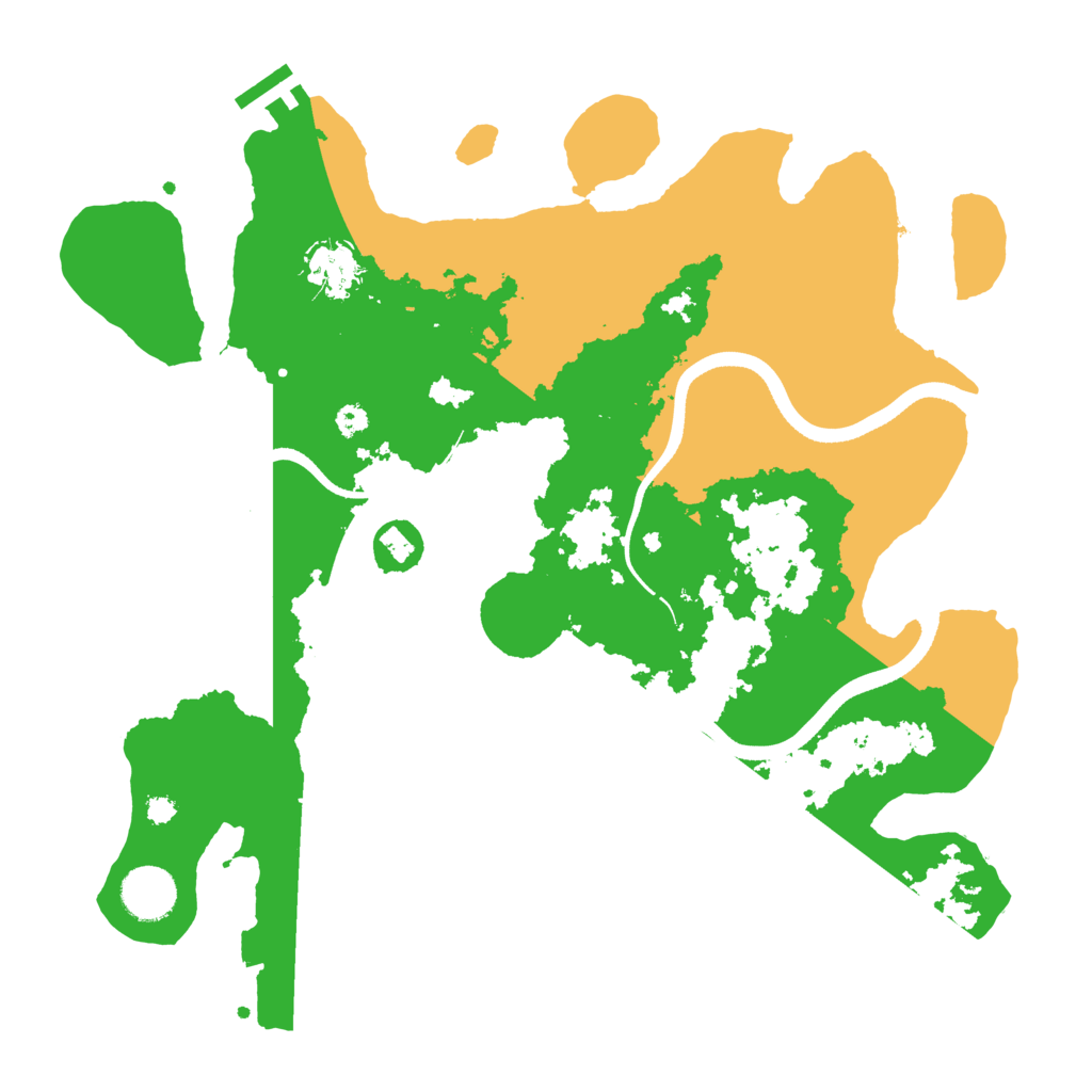 Biome Rust Map: Procedural Map, Size: 3500, Seed: 288926