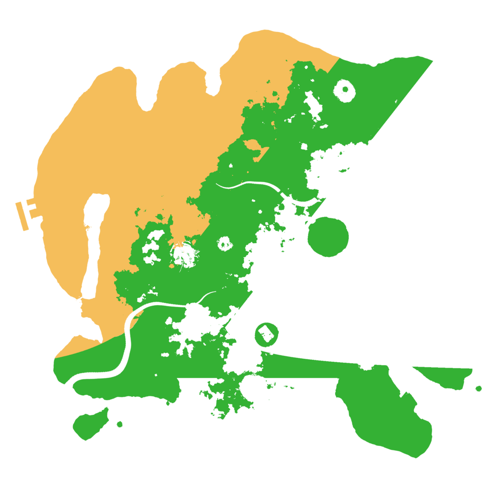 Biome Rust Map: Procedural Map, Size: 3500, Seed: 156407956