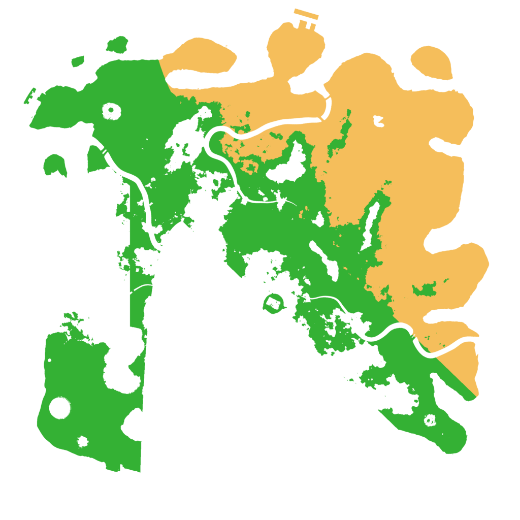 Biome Rust Map: Procedural Map, Size: 4250, Seed: 57084895