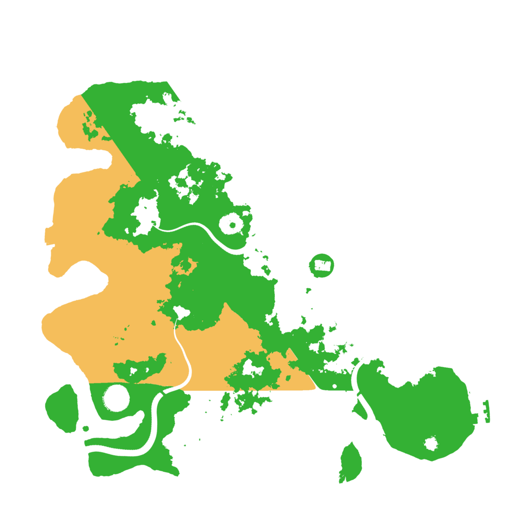 Biome Rust Map: Procedural Map, Size: 3500, Seed: 1846521