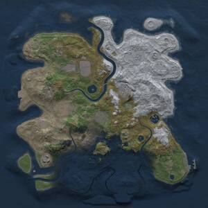 Thumbnail Rust Map: Procedural Map, Size: 3500, Seed: 1846521, 14 Monuments