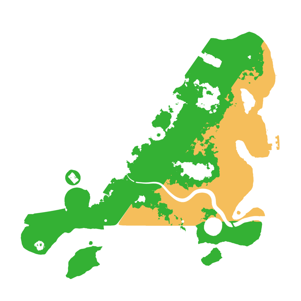 Biome Rust Map: Procedural Map, Size: 3200, Seed: 198889040