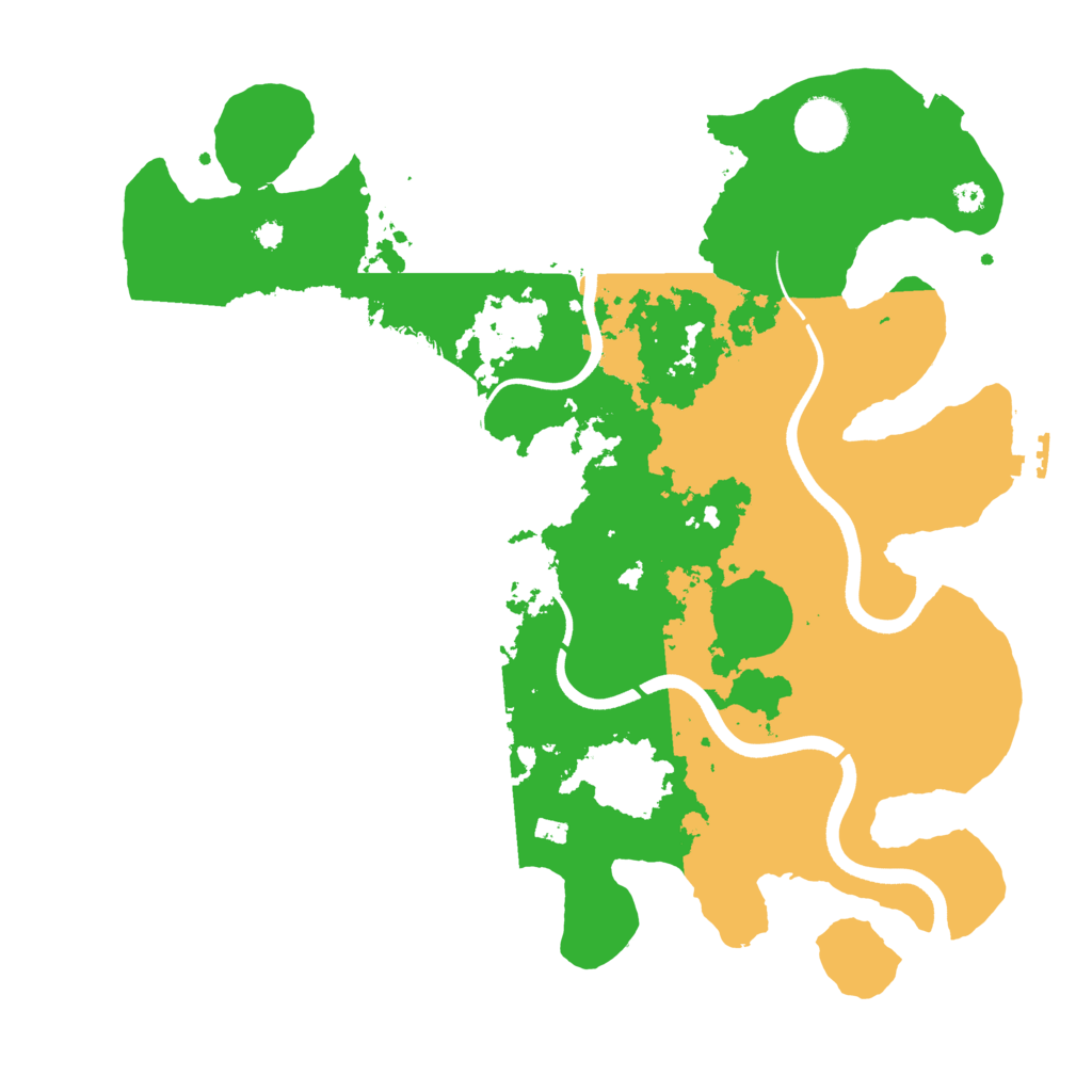 Biome Rust Map: Procedural Map, Size: 3650, Seed: 7681591