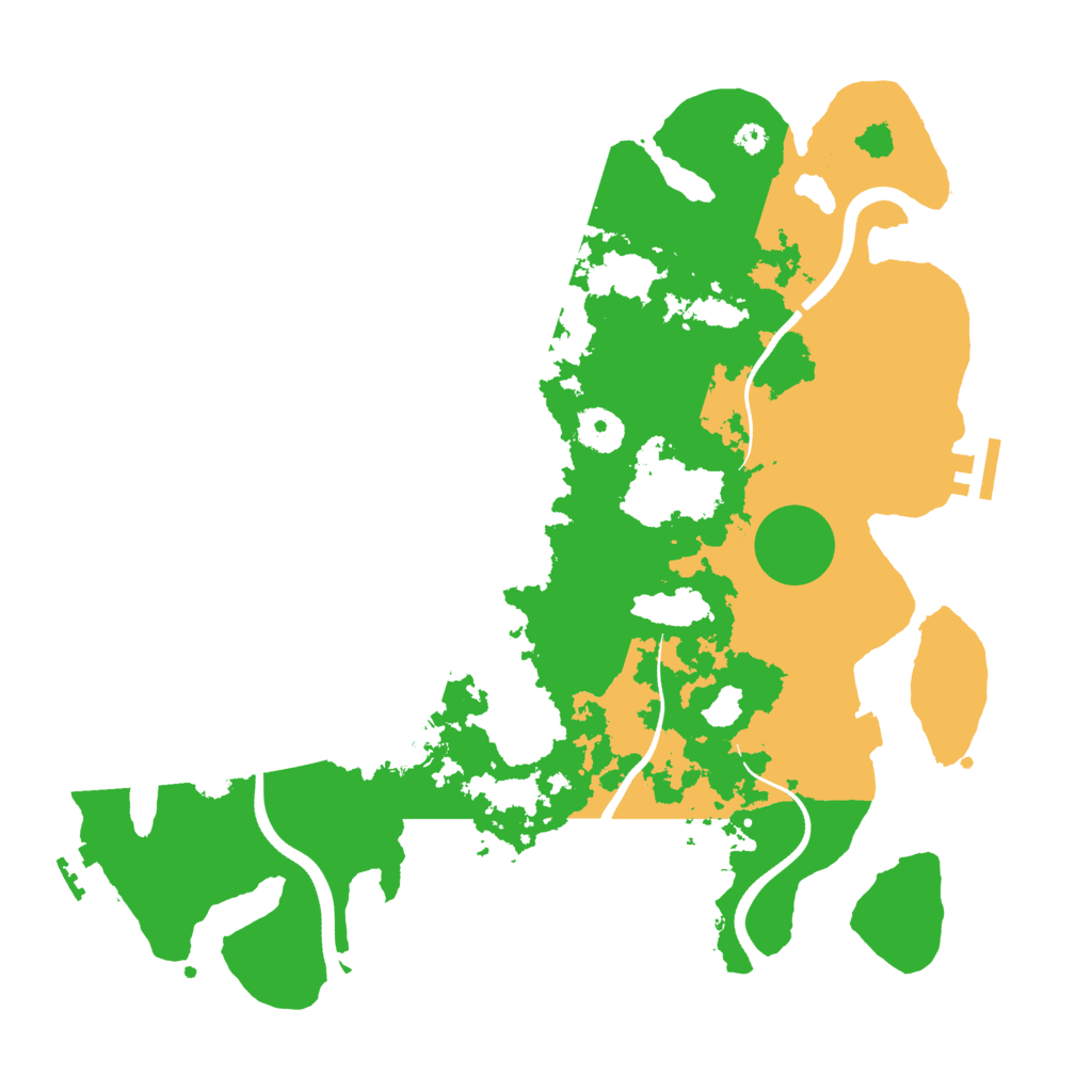 Biome Rust Map: Procedural Map, Size: 3600, Seed: 1579729