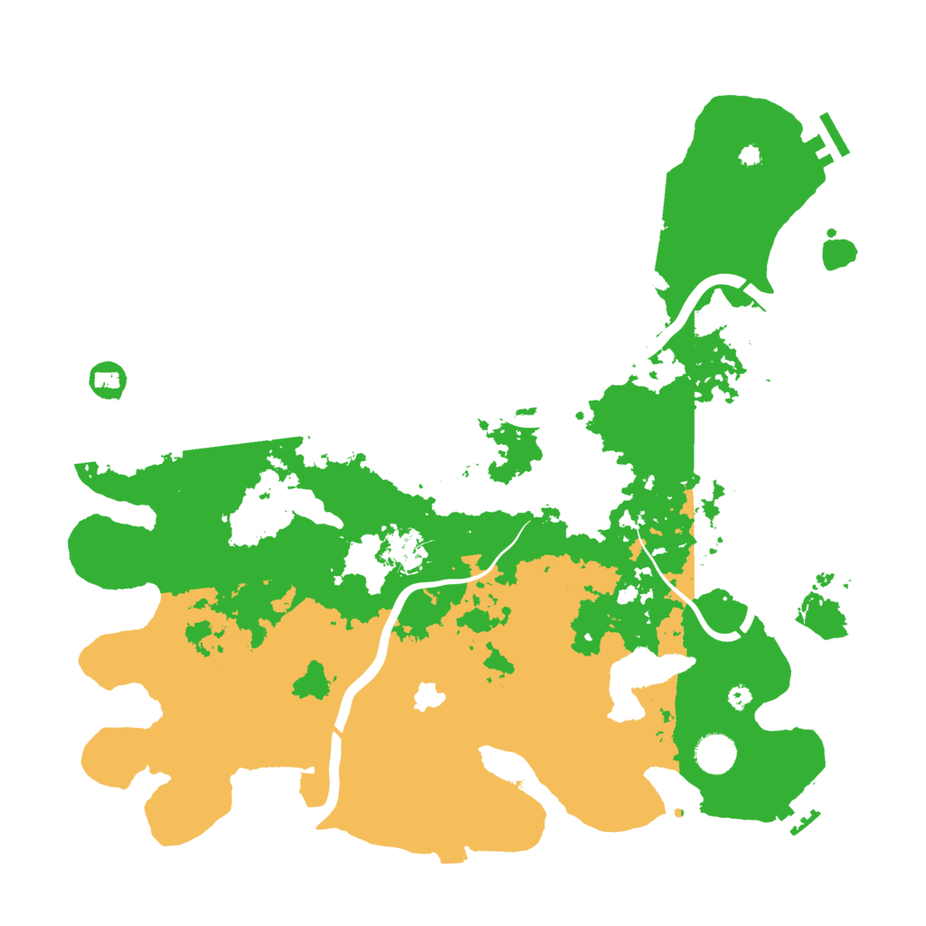 Biome Rust Map: Procedural Map, Size: 4000, Seed: 182624569
