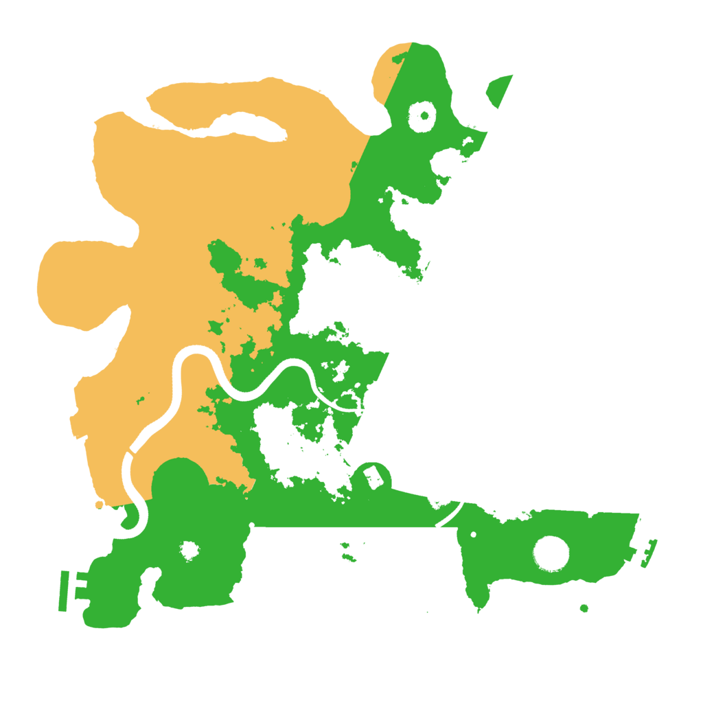 Biome Rust Map: Procedural Map, Size: 3500, Seed: 18815