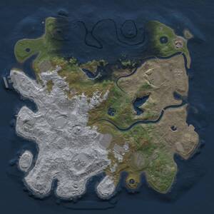 Thumbnail Rust Map: Procedural Map, Size: 4000, Seed: 895612362, 15 Monuments