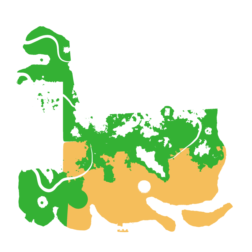 Biome Rust Map: Procedural Map, Size: 3500, Seed: 53246584