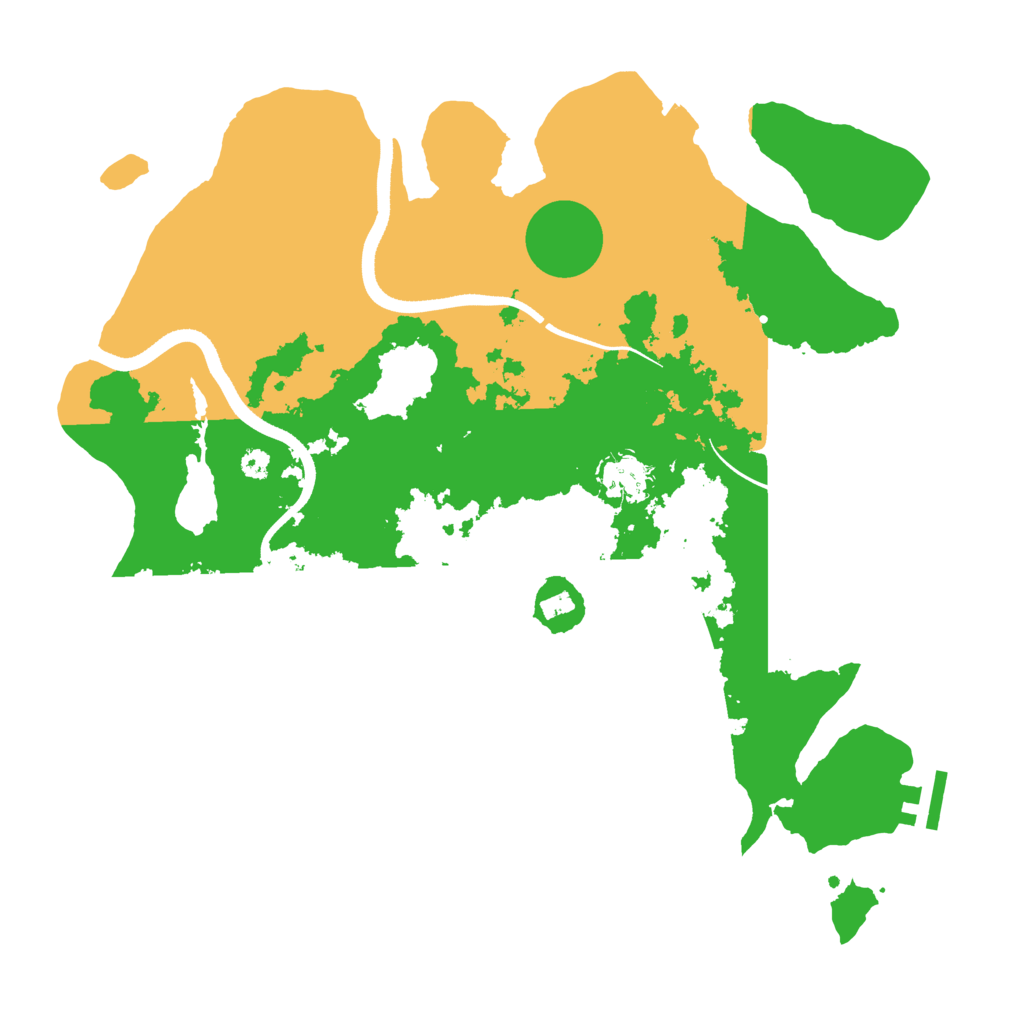 Biome Rust Map: Procedural Map, Size: 3500, Seed: 1193185625