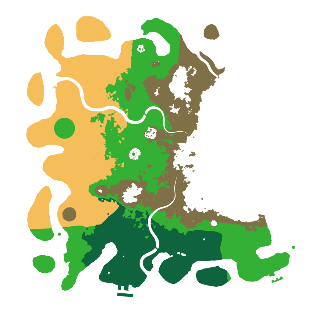 Biome Rust Map: Procedural Map, Size: 3950, Seed: 1288318544