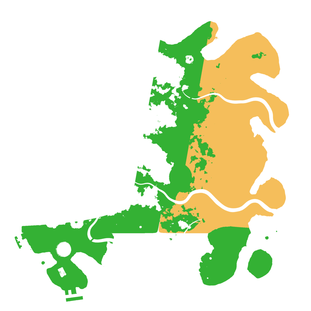 Biome Rust Map: Procedural Map, Size: 3700, Seed: 389925049