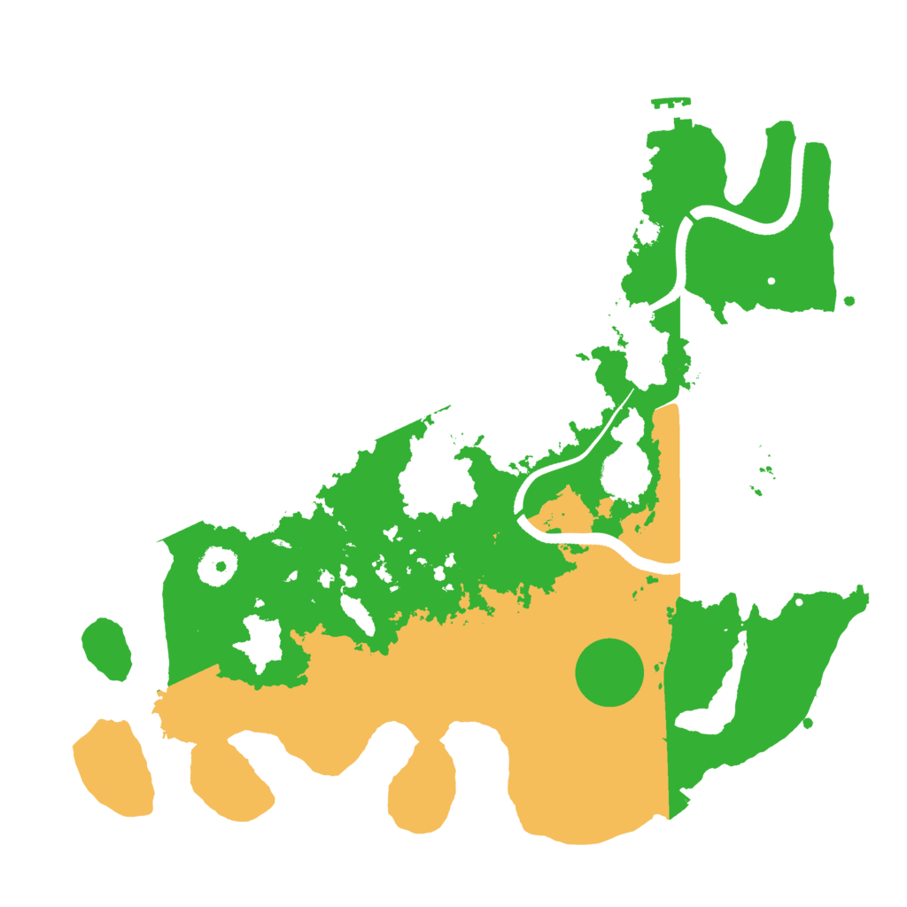 Biome Rust Map: Procedural Map, Size: 3500, Seed: 5210205