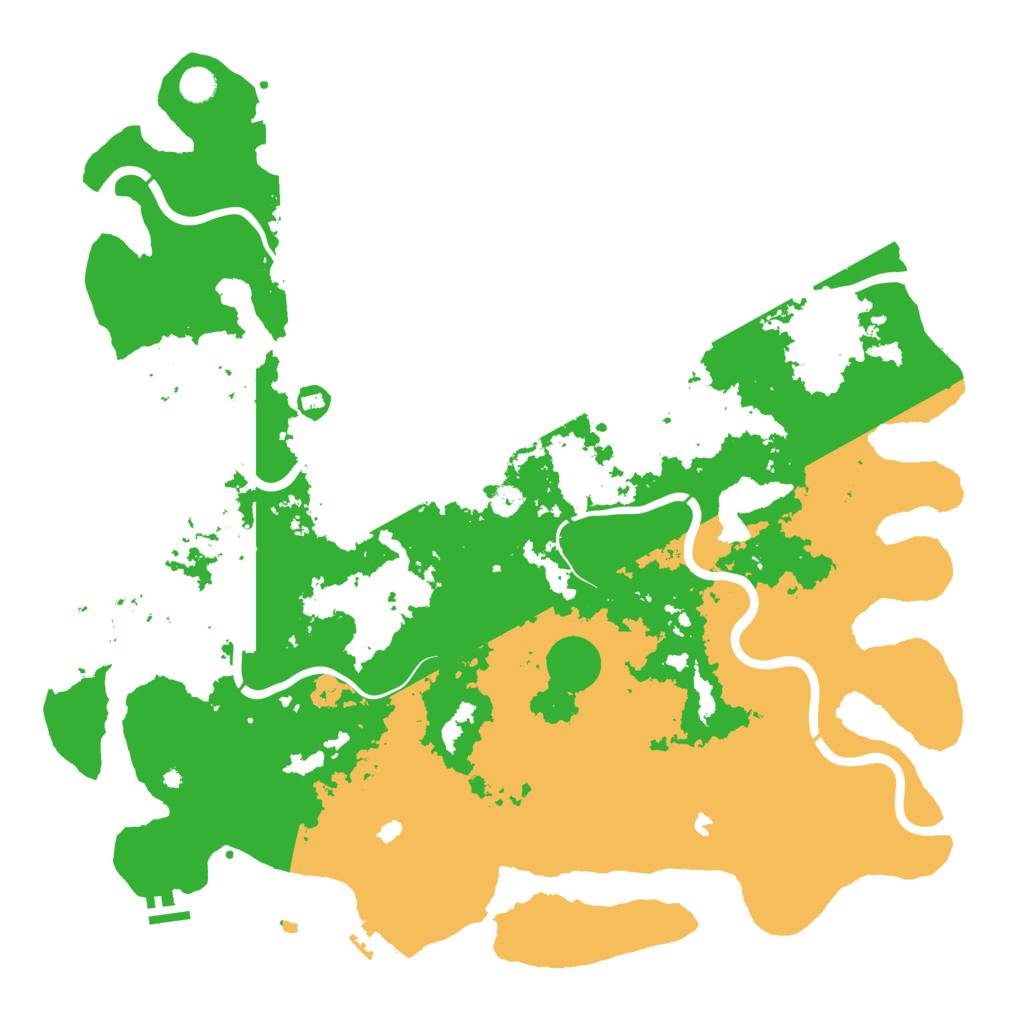Biome Rust Map: Procedural Map, Size: 5000, Seed: 111079