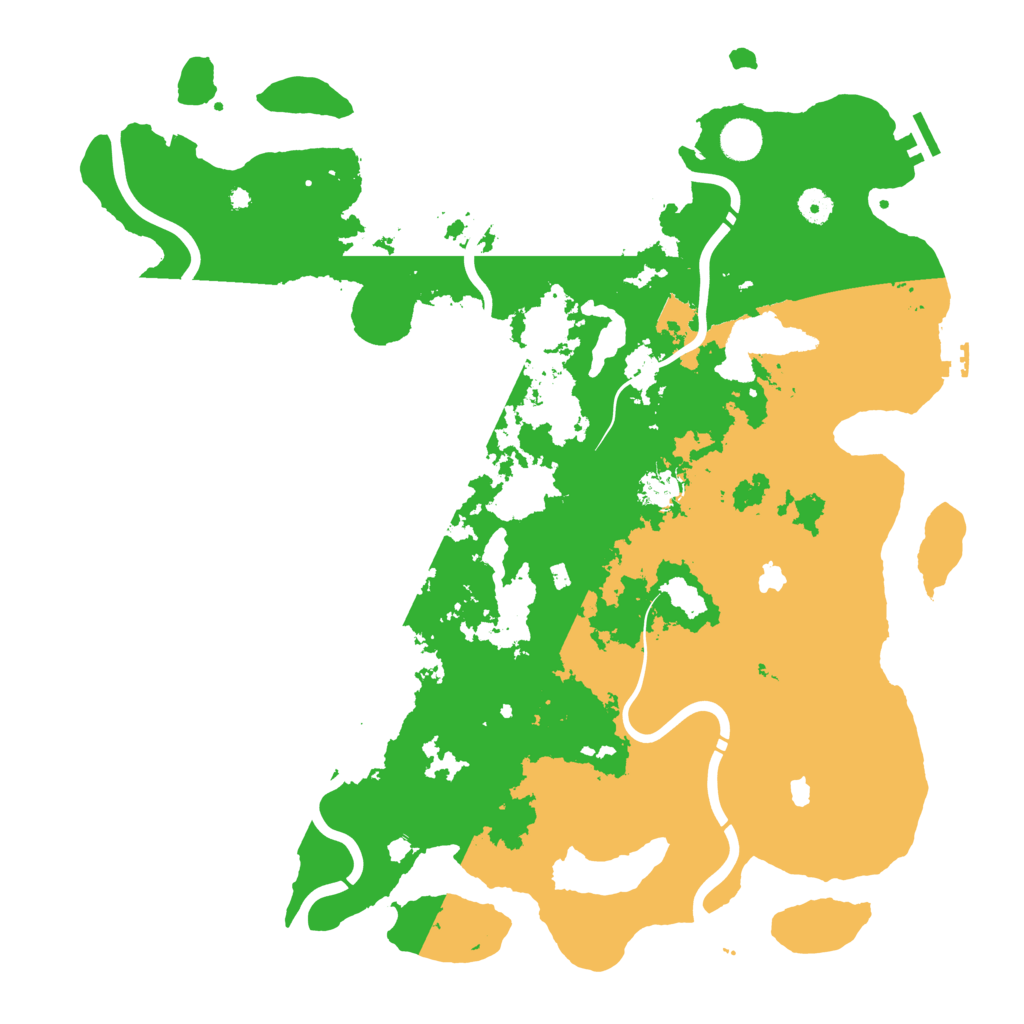 Biome Rust Map: Procedural Map, Size: 4500, Seed: 1224603626