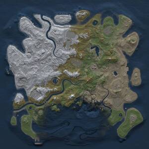 Thumbnail Rust Map: Procedural Map, Size: 4250, Seed: 19557400, 18 Monuments