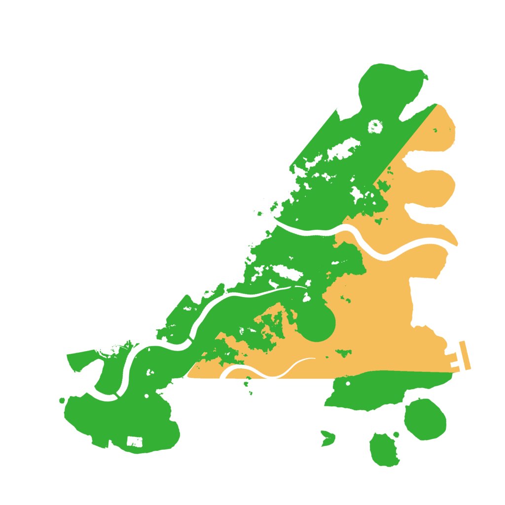 Biome Rust Map: Procedural Map, Size: 3500, Seed: 154986028