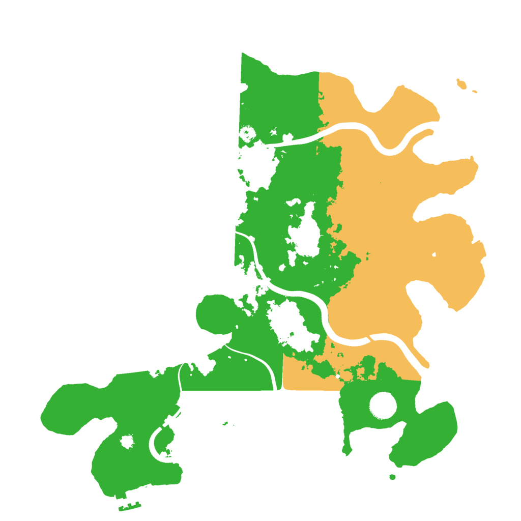 Biome Rust Map: Procedural Map, Size: 3500, Seed: 19081997