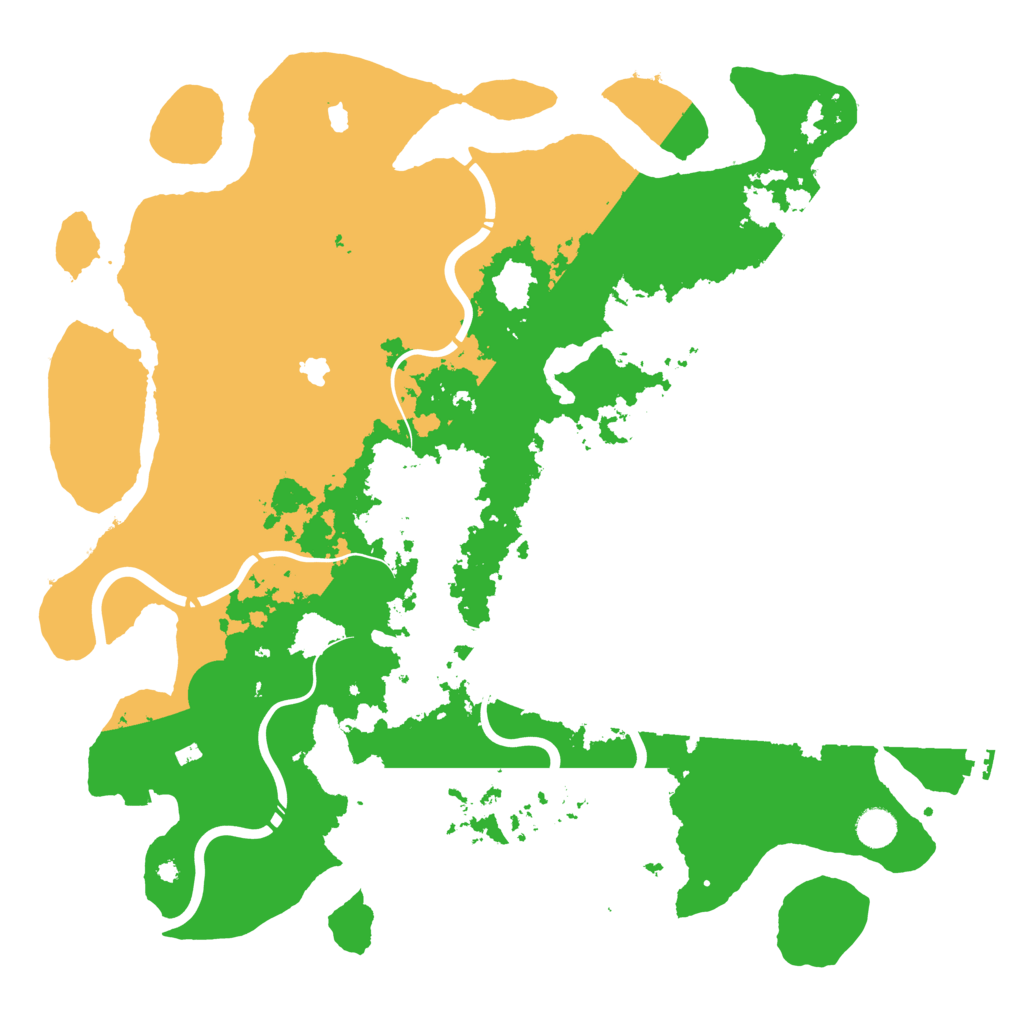Biome Rust Map: Procedural Map, Size: 4500, Seed: 908576579