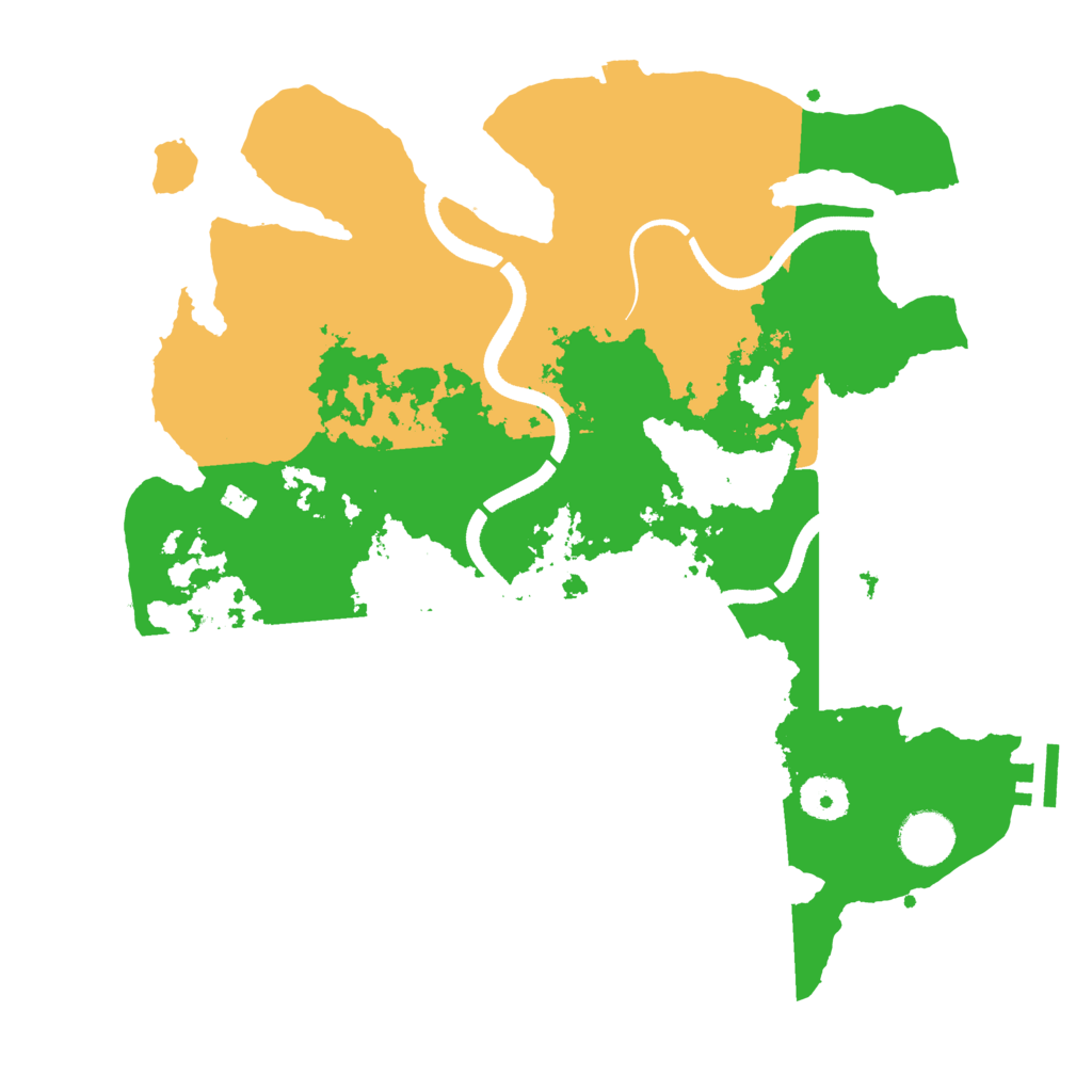 Biome Rust Map: Procedural Map, Size: 3500, Seed: 691630091