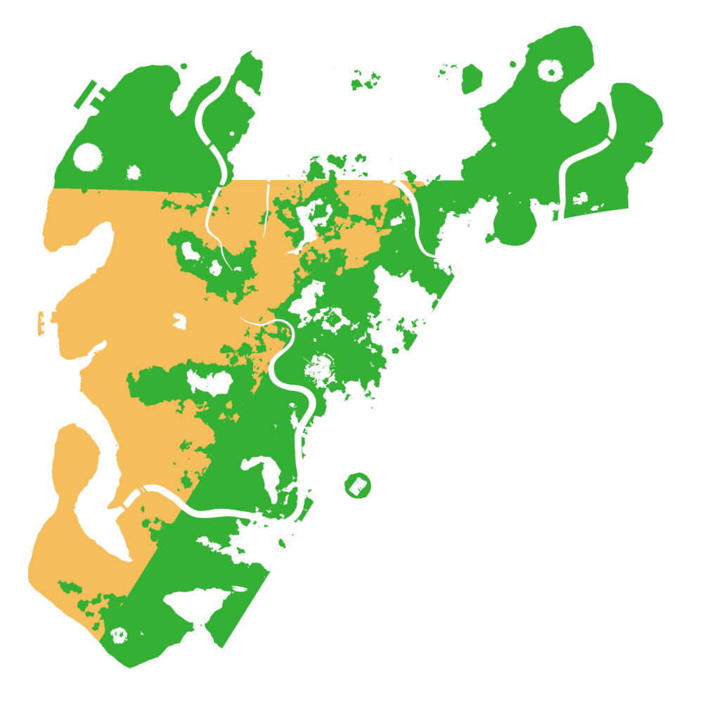 Biome Rust Map: Procedural Map, Size: 4500, Seed: 1637955428