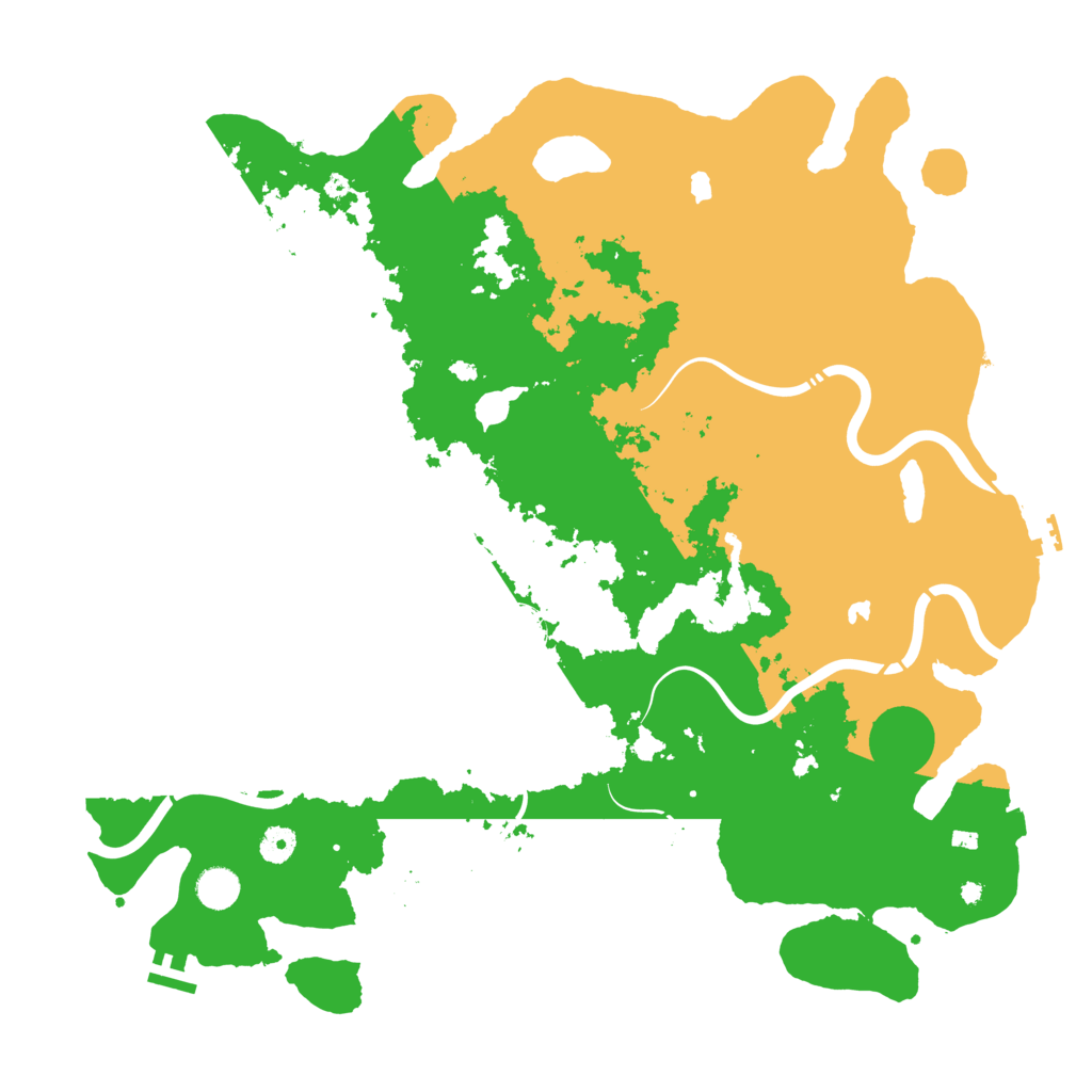 Biome Rust Map: Procedural Map, Size: 4500, Seed: 216190435