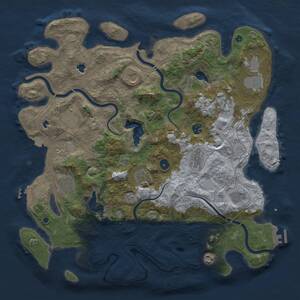 Thumbnail Rust Map: Procedural Map, Size: 4500, Seed: 1750953333, 17 Monuments