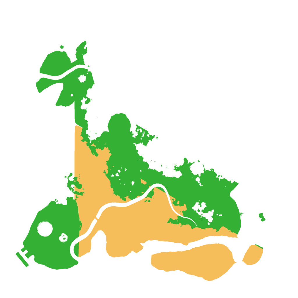 Biome Rust Map: Procedural Map, Size: 3500, Seed: 428814