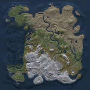 Thumbnail Rust Map: Procedural Map, Size: 4500, Seed: 1907901163, 18 Monuments